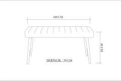 SANTİAGO BENCH ATLANTİK ANTRASİT 1053